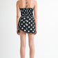 MINI RUCHED POLKA DOT DRESS