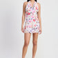 MINI HALTER NECK FLORAL DRESS