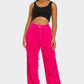 Fuchsia Frenzy Wide-Leg Jeans