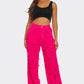 Fuchsia Frenzy Wide-Leg Jeans