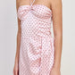 MINI HALTER POLKA DOT DRESS