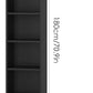 8-Tier Media Tower Rack, 11.6 X 9.3 X 70.9 Inches CD DVD Slim Storage