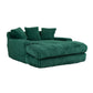 Corduroy lazy sofa With 3 back pillows,Comfy Sofa- Deep Seat Couch for