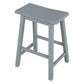 Farmhouse Rustic 2-piece Counter Height Wood Kitchen Dining Stools for