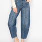 HIGH RISE RELAXED BARREL JEANS