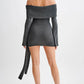 WOMEN FASHION MINI SUMMER KNIT DRESS