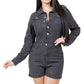 WOMEN FASHION DEMIN ROMPER
