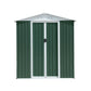 6FTx4FT Apex Roof Green Outdoor Tool Storage House Garden Shed With
