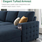 Sleeper Sectional Sofa with Pull Out Bed U Shaped Sectional Couch with