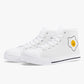 Jacki Easlick Lux Egg Classic High-Top Canvas Sneakers - White/Black