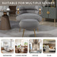 Upholstered Velvet Barrel Accent Chair with Ottoman,Accent Comfy