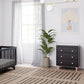 Lolly 3-Drawer Changer Dresser with Removable Changing Tray in Black