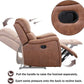 Leather Recliner Chair, Classic and Traditional Manual Recliner Chair