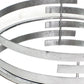 14 x 14 x 4 Silver Minimalist Line  Mirror Tray