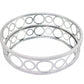 14 x 14 x 4 Silver Classic  Mirror Tray