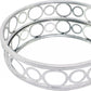 14 x 14 x 4 Silver Classic  Mirror Tray