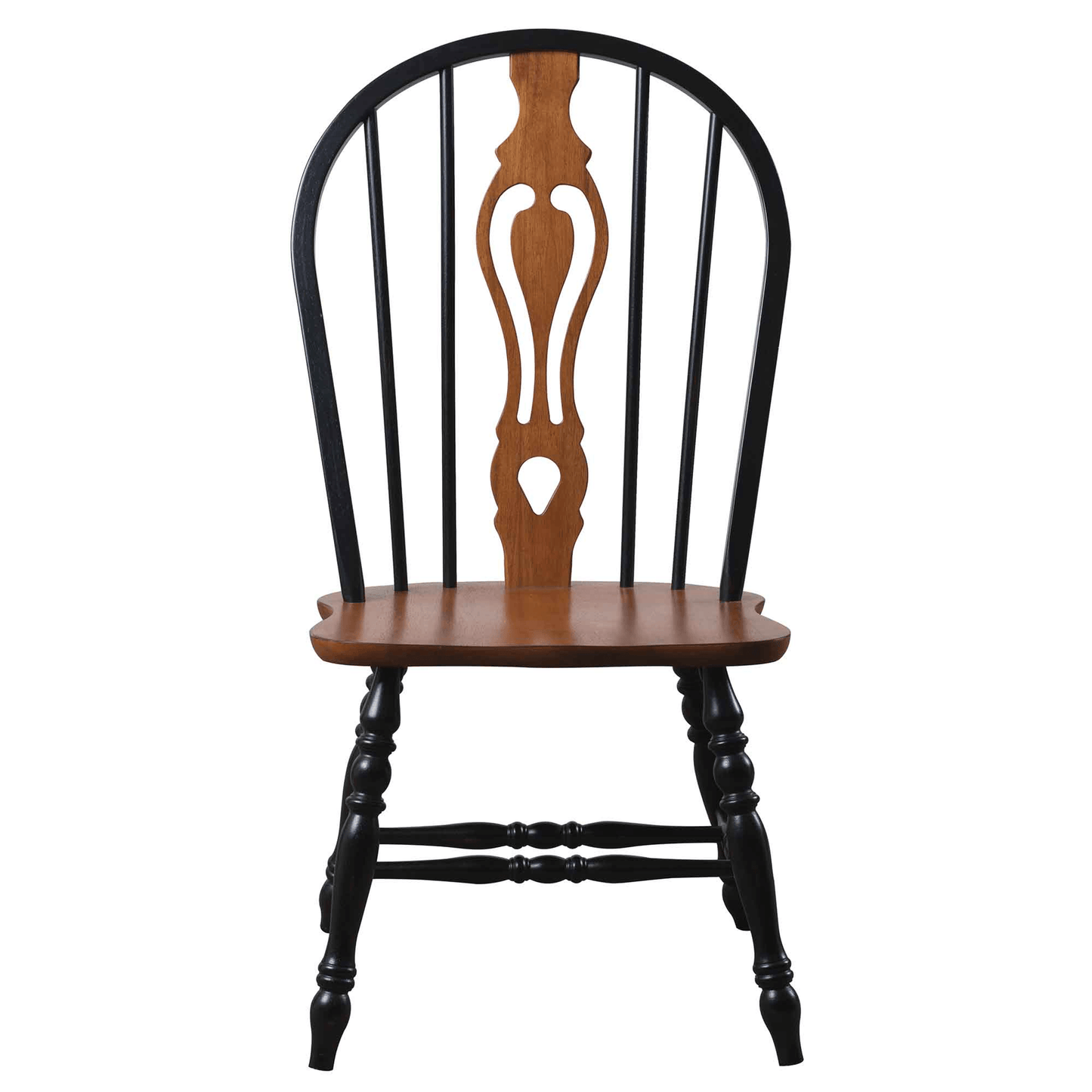Sunset Trading Black Cherry Windsor Dining Side Chairs - Set Of 2,