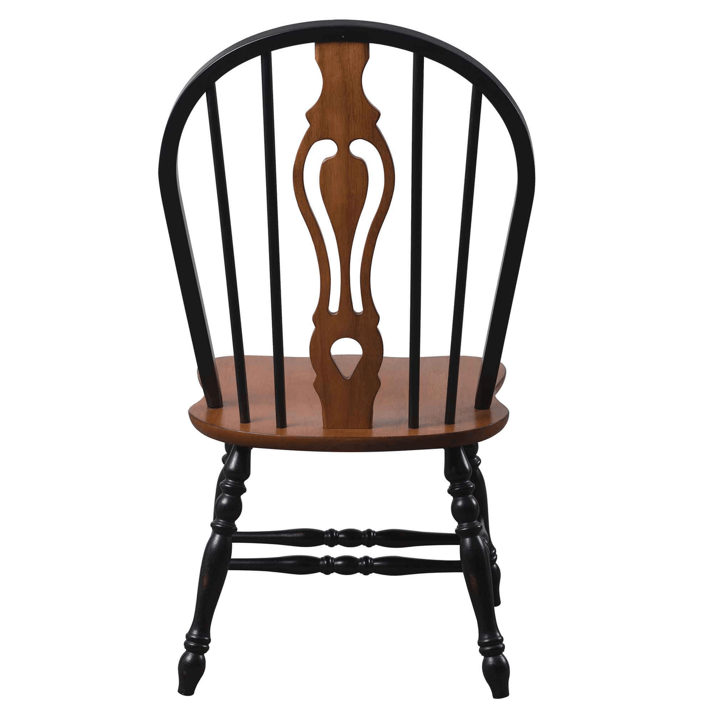 Sunset Trading Black Cherry Windsor Dining Side Chairs - Set Of 2,