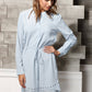 Women's Studded Tie Strap Dress In Blue