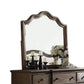 Distressed Grey Finish Beveled Wall Mirror