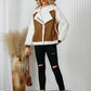 Pocketed Sherpa Zip Up Long Sleeve Jacket