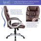 Office Chair High Back Computer Chair Ergonomic Desk Chair, PU Leather