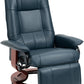 Faux Leather Manual Recliner, Adjustable Swivel Lounge Chair with