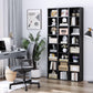 8-Tier Media Tower Rack, 11.6 X 9.3 X 70.9 Inches CD DVD Slim Storage