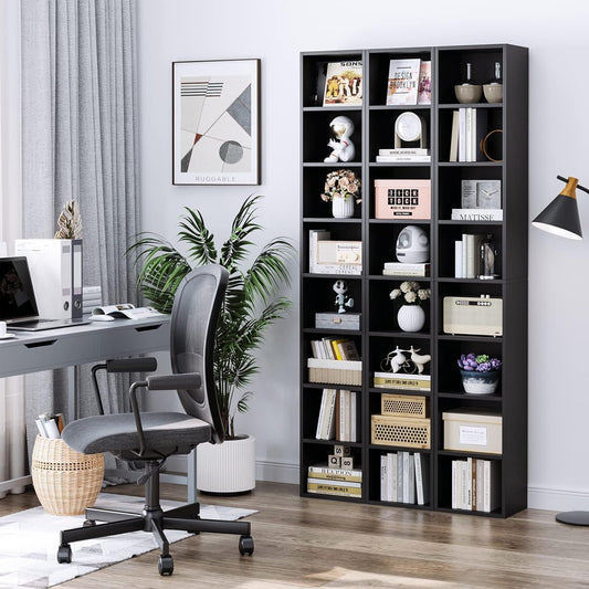 8-Tier Media Tower Rack, 11.6 X 9.3 X 70.9 Inches CD DVD Slim Storage