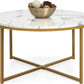 Round Coffee Table, Modern Boho Home Décor