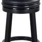 Augusta Extra Tall Swivel Bar Stool, 34-Inch, Black