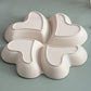 HeartShaped 4Compartment Party Snack Tray  Reusable
