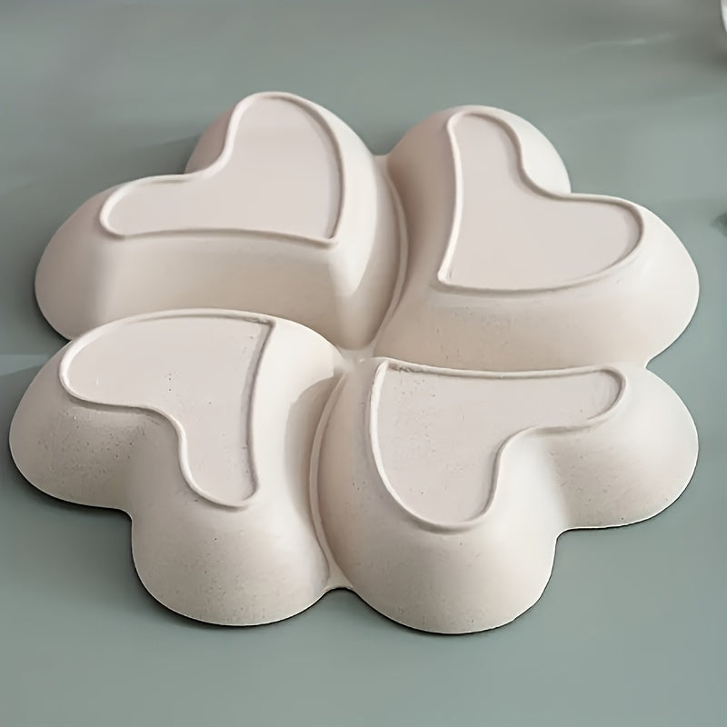 HeartShaped 4Compartment Party Snack Tray  Reusable