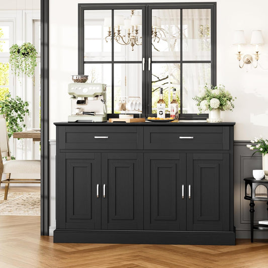 Sideboard Buffet Cabinet with Storage, 55.1" Large Kitchen Storage