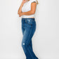bytos Full Size High Rise Bootcut Jeans with Pockets