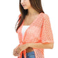 Crochet Tie-Front Cover-Up Top