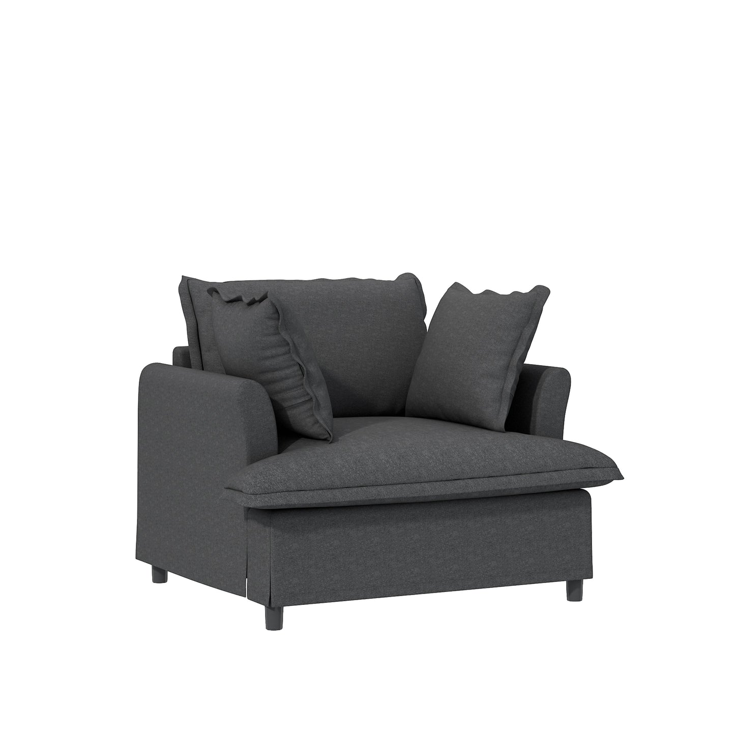 3 Piece Living Room Sofa Set,Modular Chenille Sectional