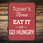 Kitchen Menu Sign