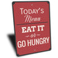 Kitchen Menu Sign