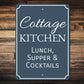 Cottage Kitchen Sign