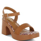 Kolata Faux Leather Pin Buckle Platform Heels