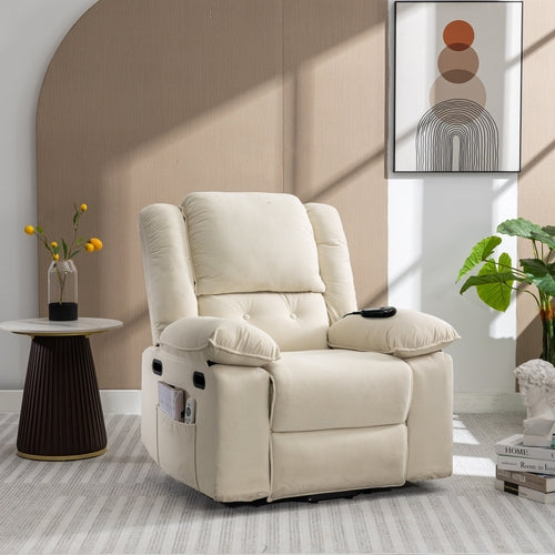 Massage Recliner,Power Lift Chair for Elderly with Adjustable Massage