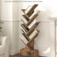 9 Tier Tree Book Shelf with Drawer, Floor Standing Bookshelf Storage