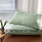 Set of 2 Brushed Solid Pillow Covers No Inserts