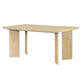 Modern 7-Piece Dining Table Set with 6 Upholstered Dining Chairs,