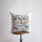 All you need is Love Floral Pillow Cover | Gospel Pillow | Home Decor