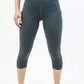 Seajoy Athletic High-Waisted Capri Leggings with Hip Pockets
