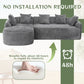 Boucle Sofa 3 Seater for Living Room Oversized Comfy Sofa L-Shape Sofa