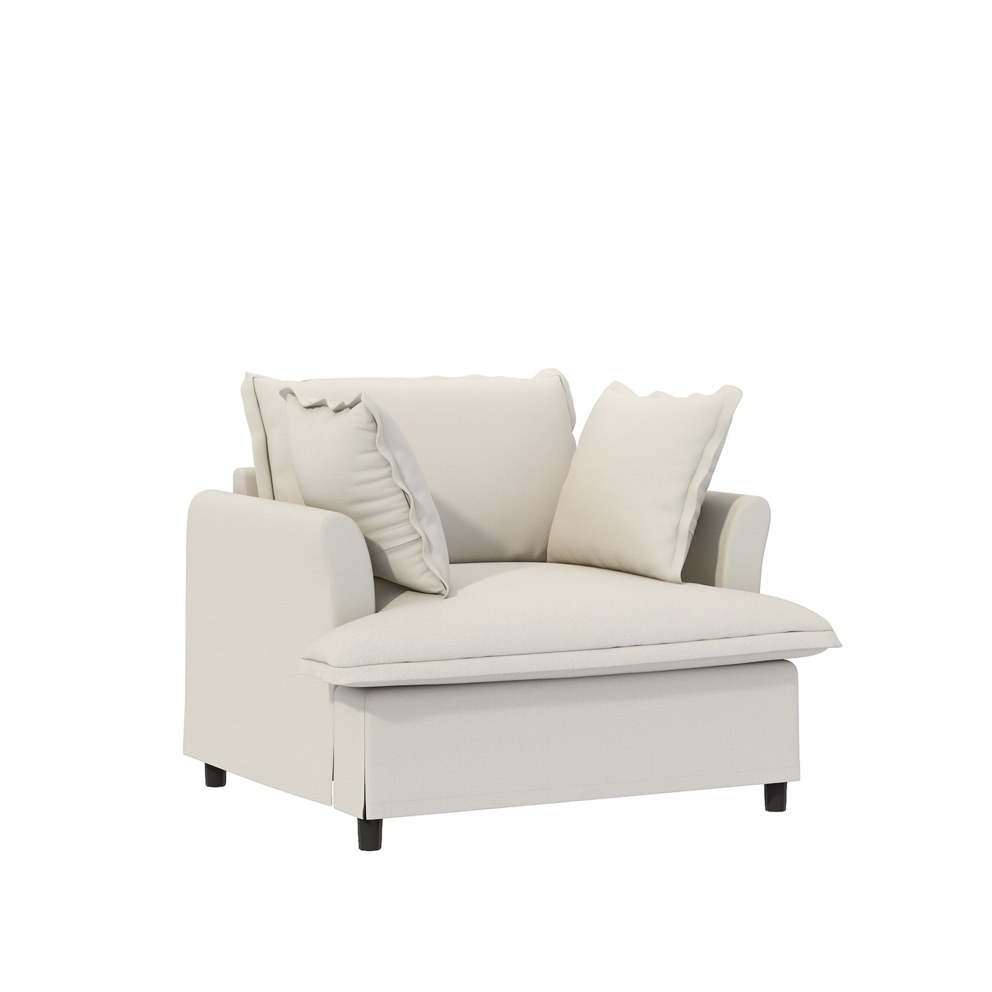 3 Piece Living Room Sofa Set,Modular Chenille Sectional