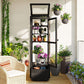 62.4inch Height Wood Garden Greenhouse Balcony Portable Mini Cold
